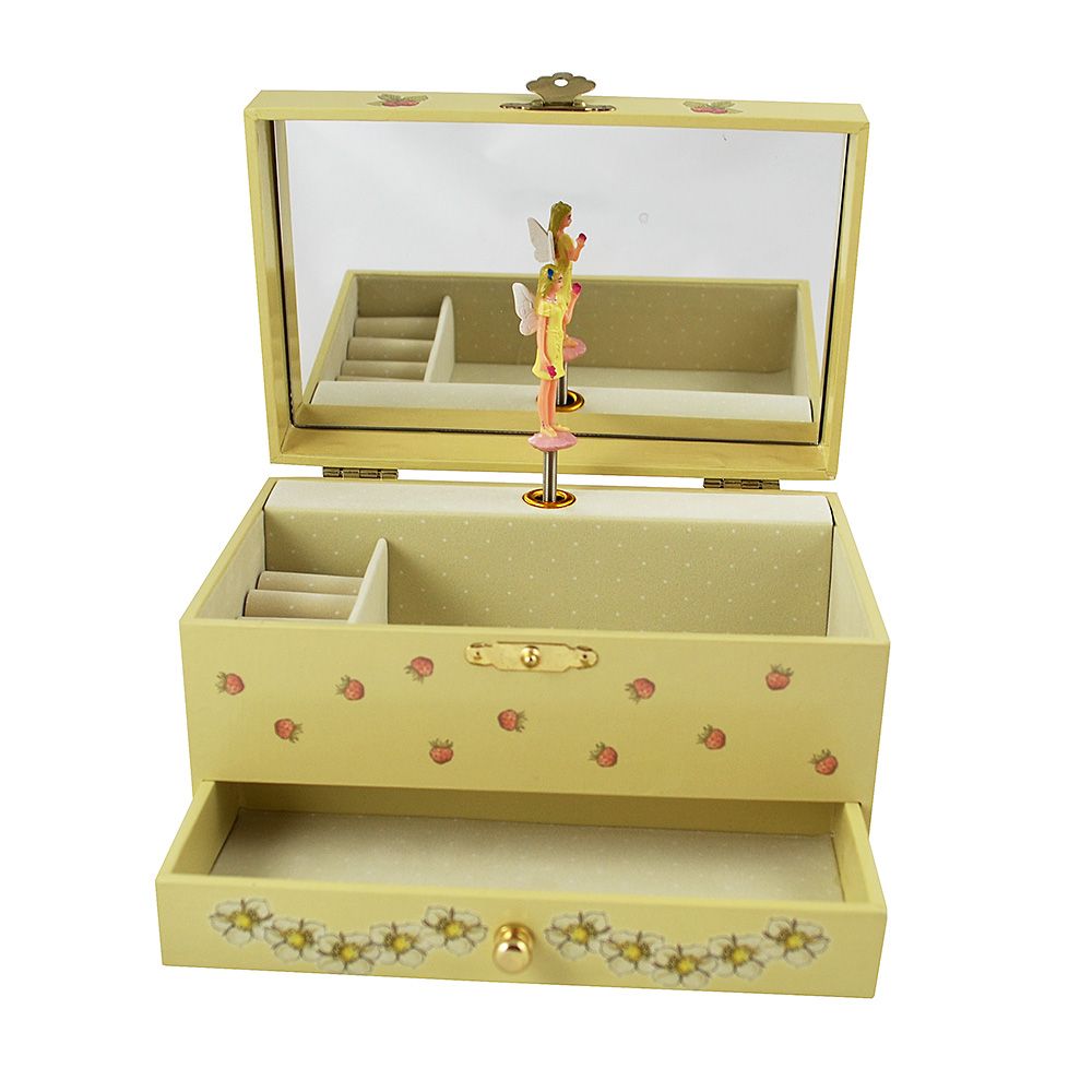 Светеща в тъмното музикална кутия с чекмедже, Феята на ягодите