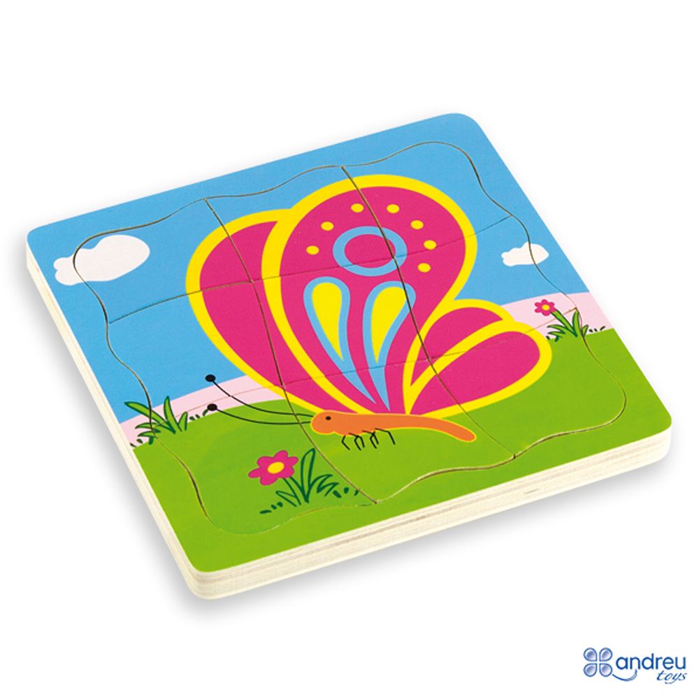 Andreu toys, Многослоен пъзел, Пеперуда