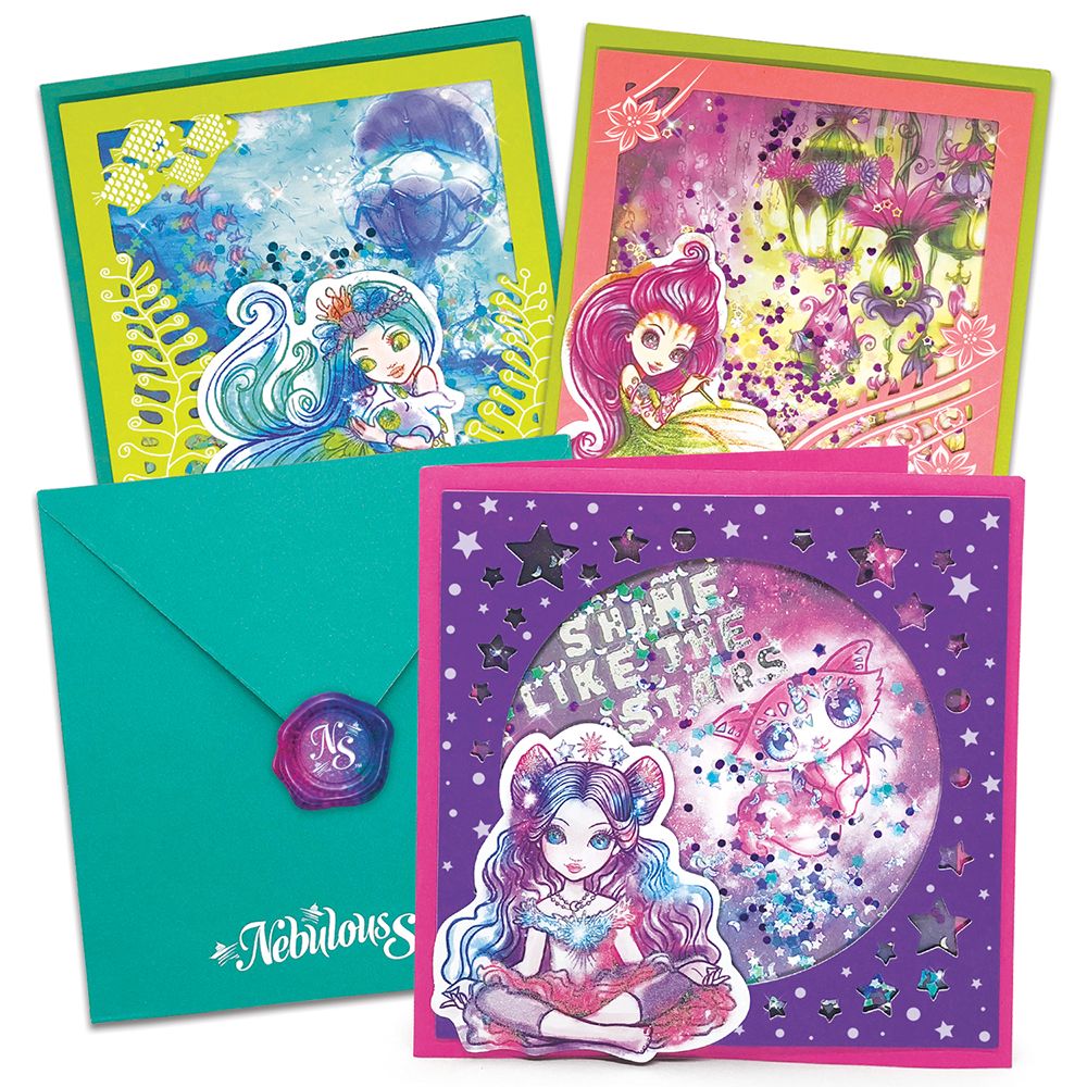 Комплект за изработка на блестящи картички, Небулия