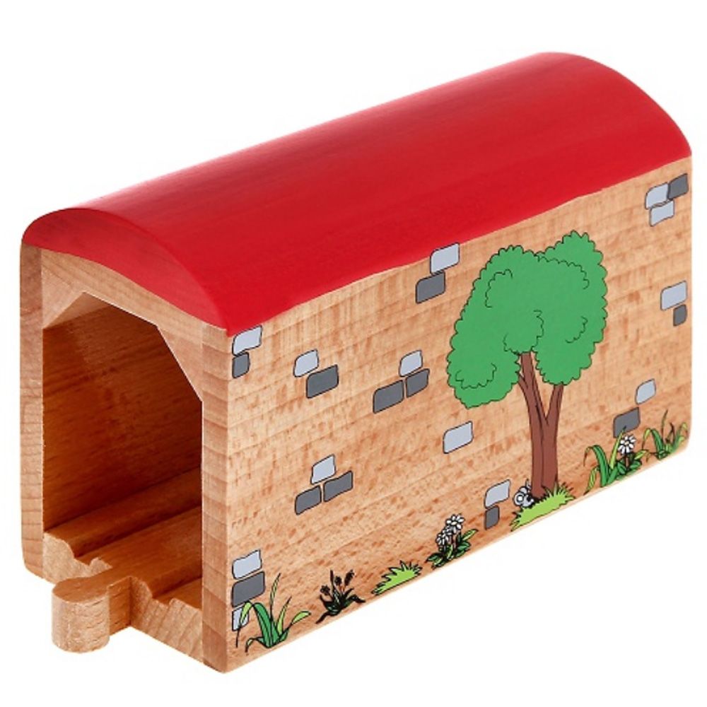 Тунел с дървена релса