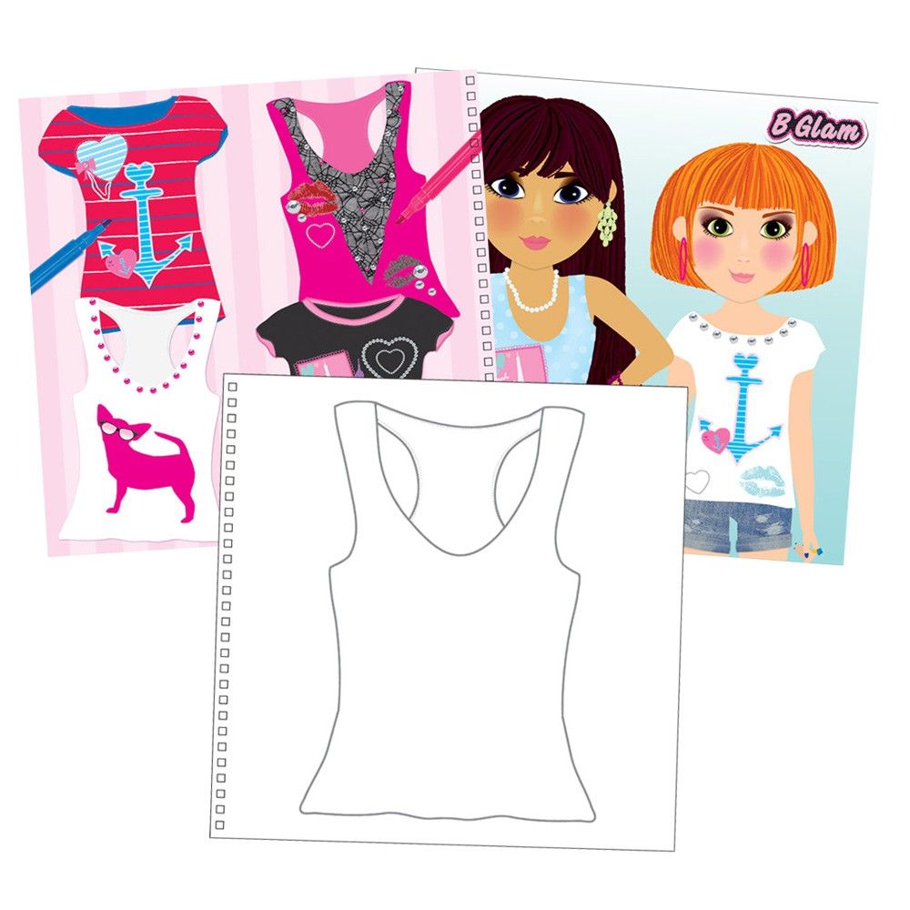 Книжка, Модерни момичета - дизайн на тениски