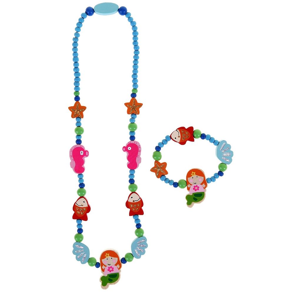 Woodyland, Комплект гривна с колие, Морско дъно