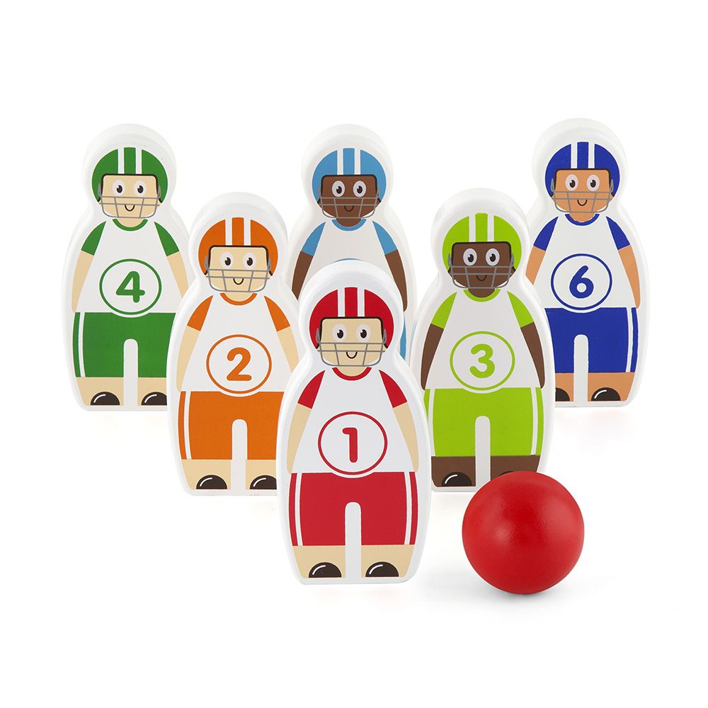 Viga toys, Дървена игра боулинг, Отбор по ръгби