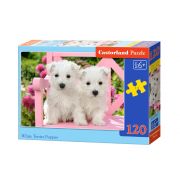 Бели териерчета, пъзел 120 части