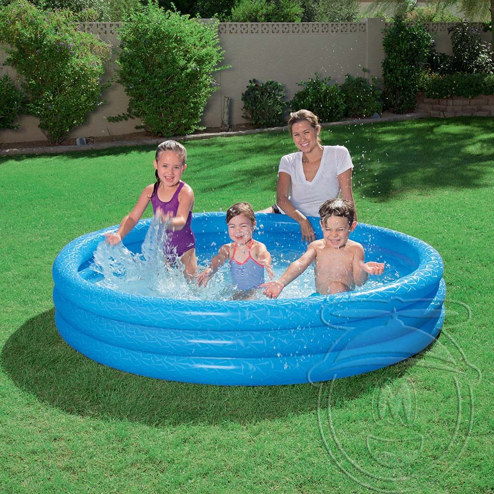 Надуваем басейн на 3 нива, едноцветен