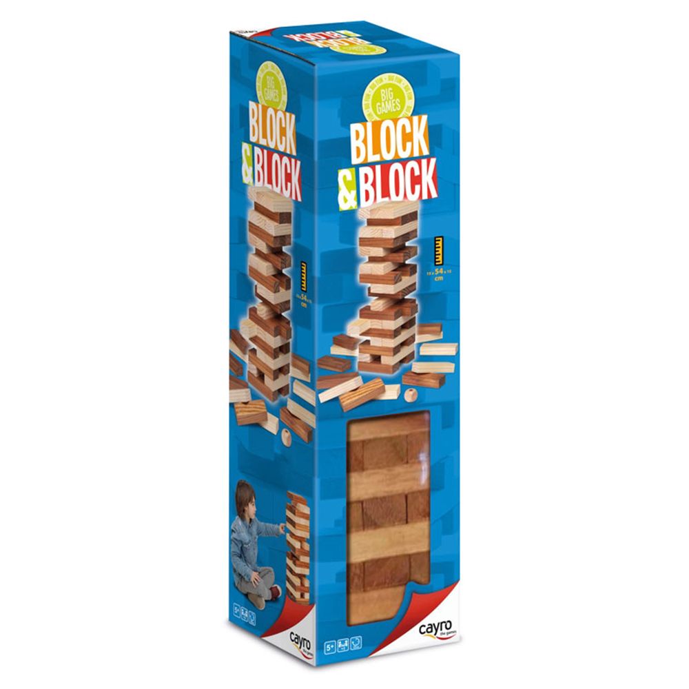 Cayro, Дървена дженга, натурална, Гигант