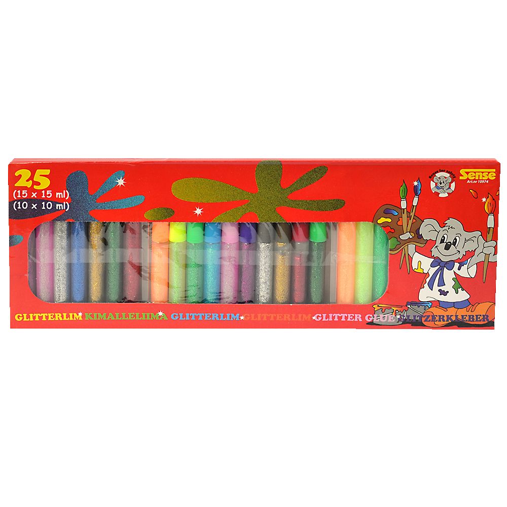 Sense, Цветно блестящо лепило, 25 броя