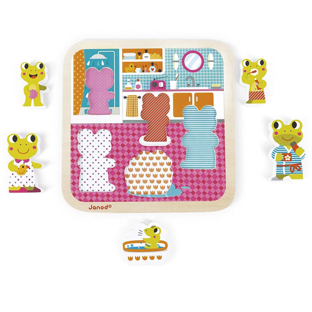 Дървен пъзел, Жабчета на баня