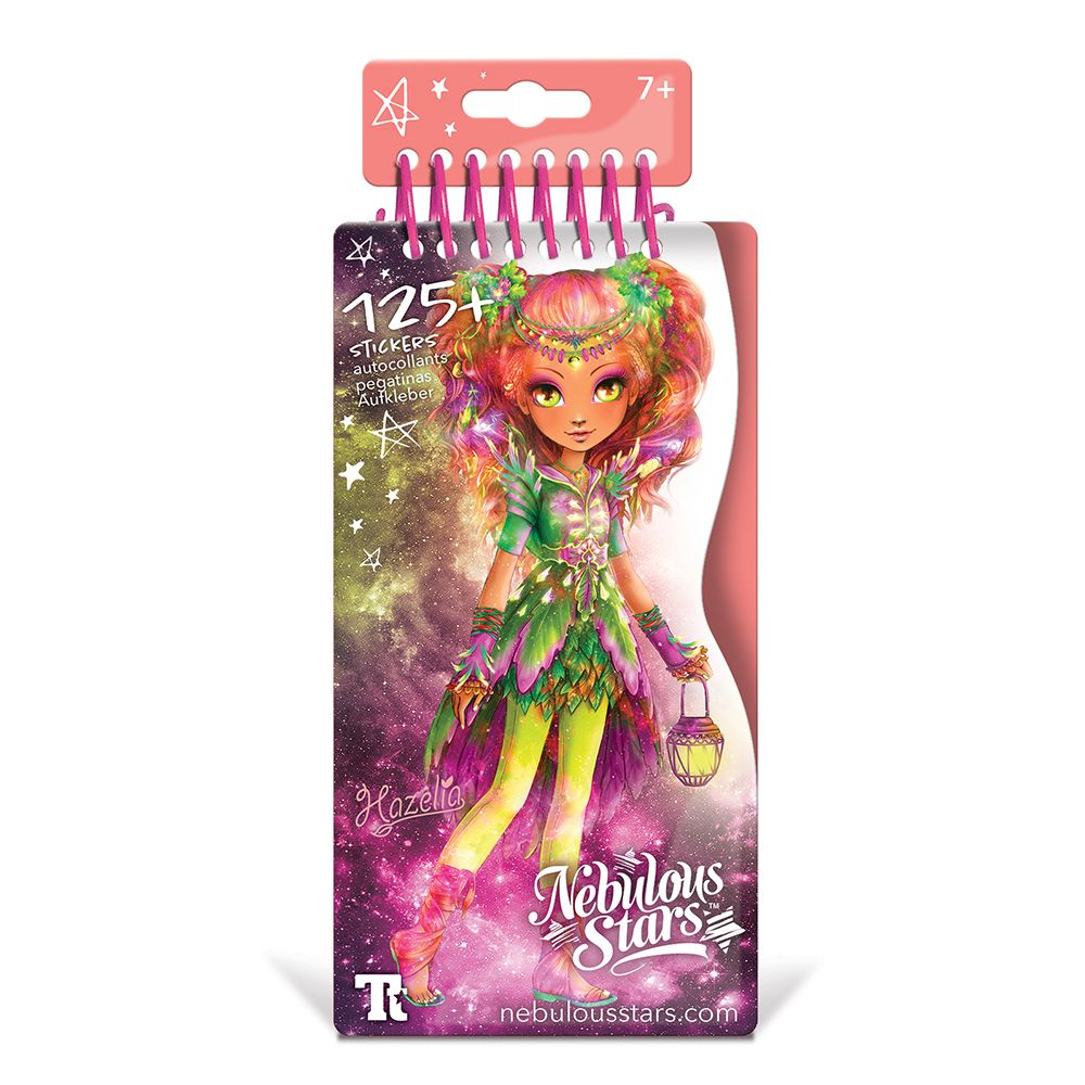 Книжка за рисуване със шаблони и стикери, Мода с Хазелия