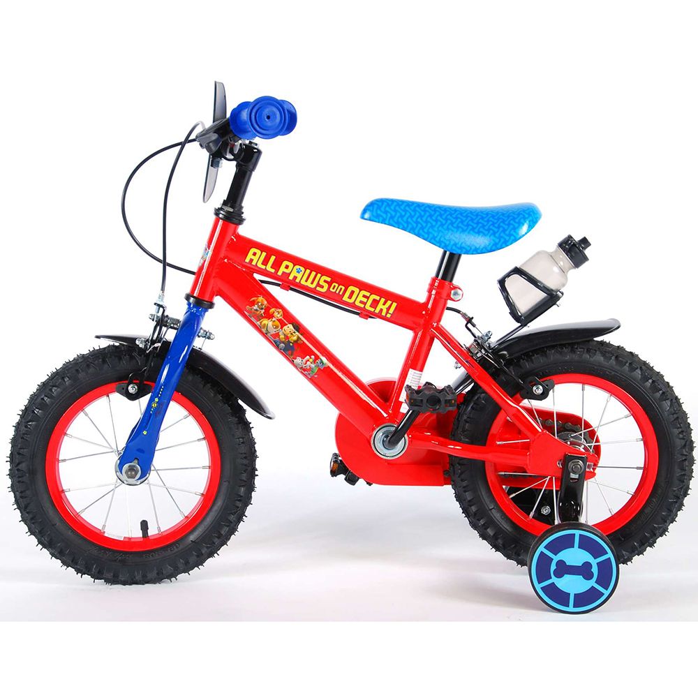 Детски велосипед с помощни колела Пес Патрул, 12 инча