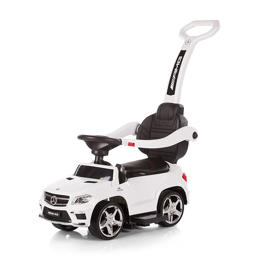 Chipolino, Количка за яздене с дръжка, Mercedes Benz GL63 AMG, бяла