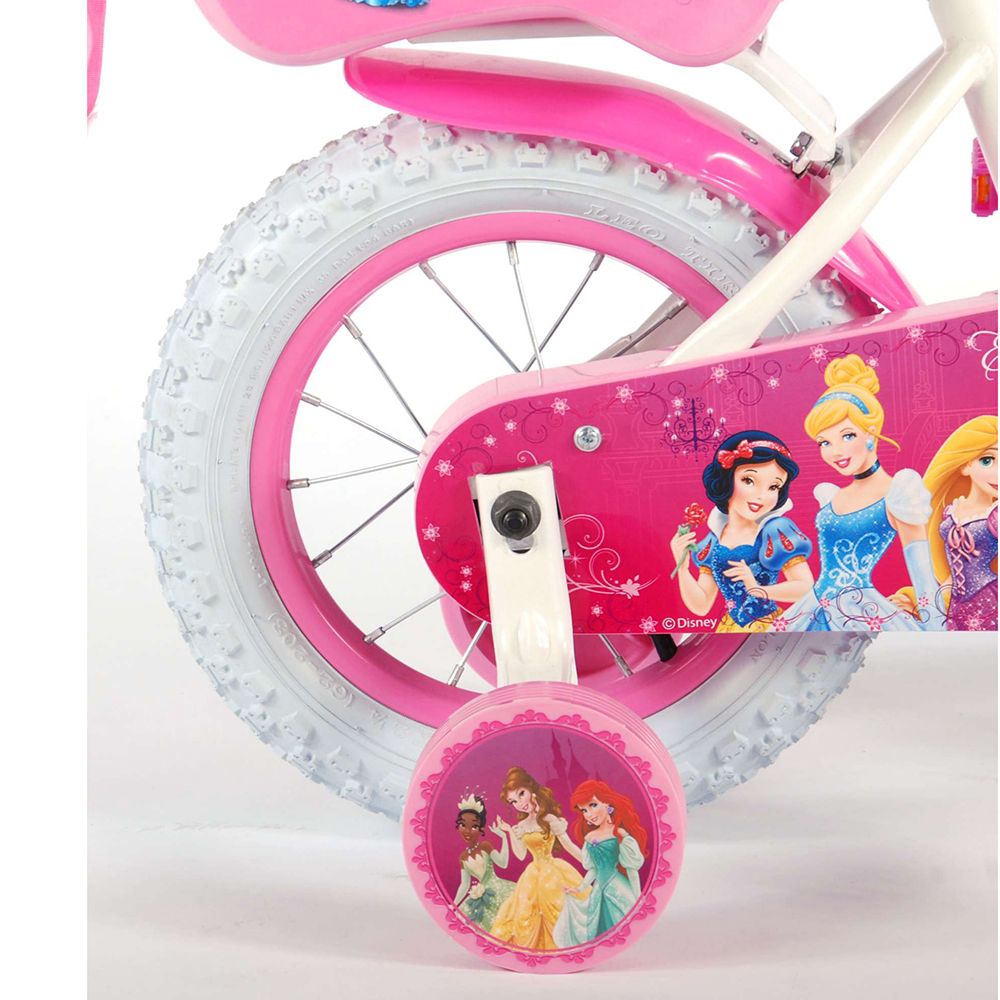 Детски велосипед, Принцеси, с помощни колела, 12 инча