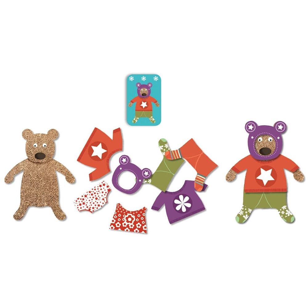 Игра за памет и бързина, Облечи мечето