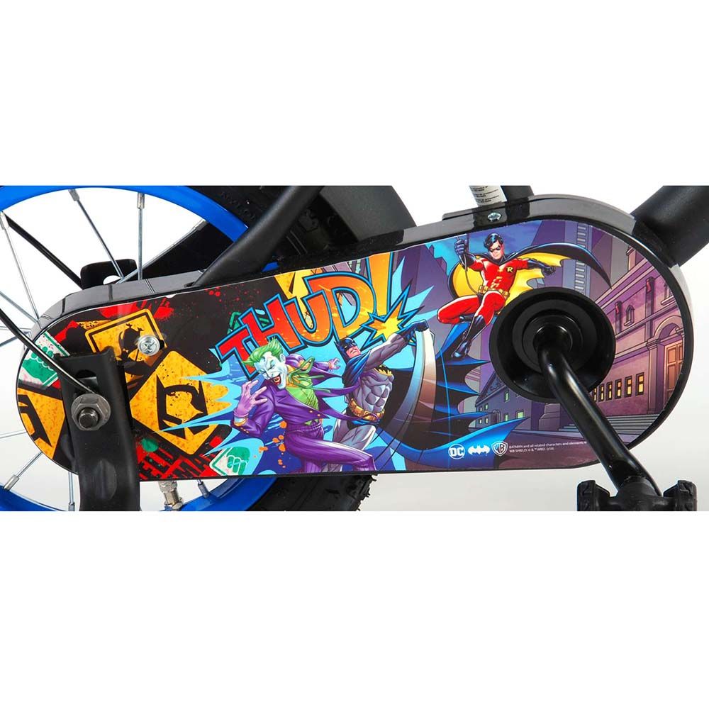 Детски велосипед, Батман, с помощни колела, 12 инча