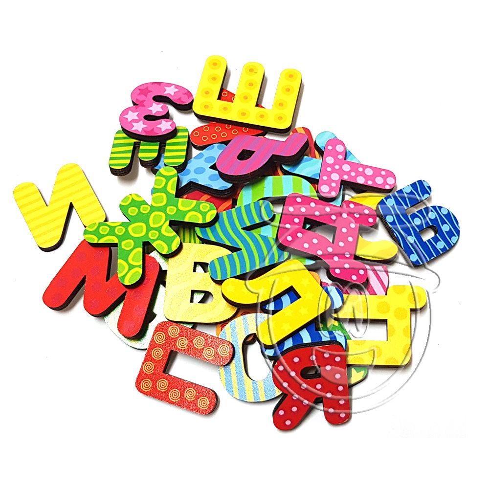 Дървен пъзел, Българската азбука, главни букви