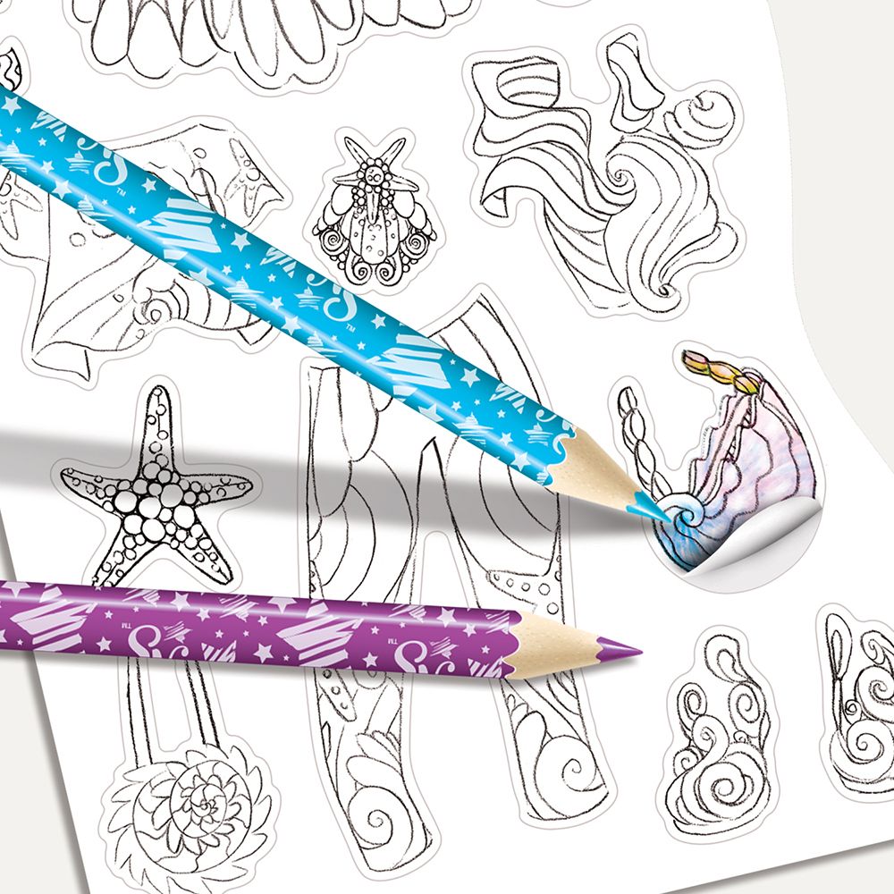 Книжка за рисуване със шаблони и стикери, Мода с Коралия