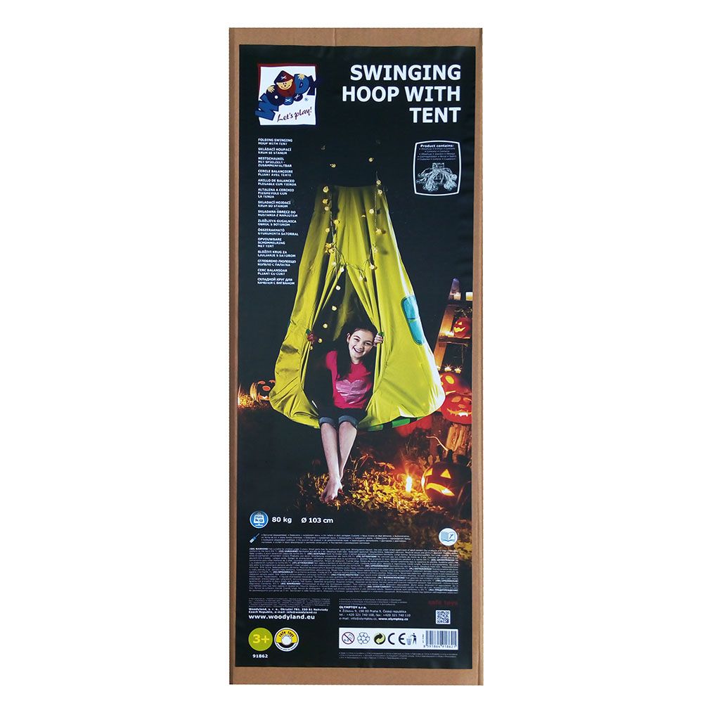 Кръгла люлка с палатка