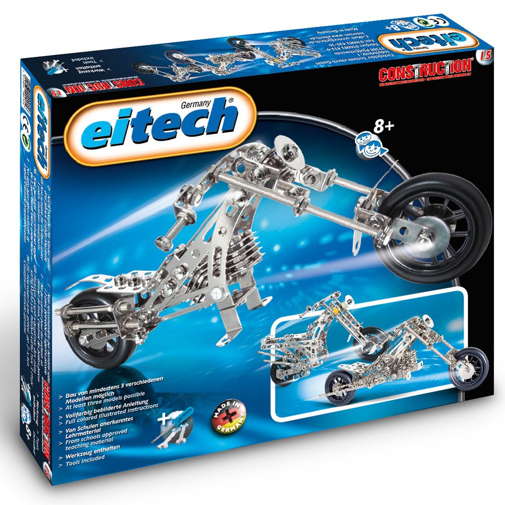 Eitech, Метален конструктор, Мотоциклет/ Чопър - 3 модела, 270 части