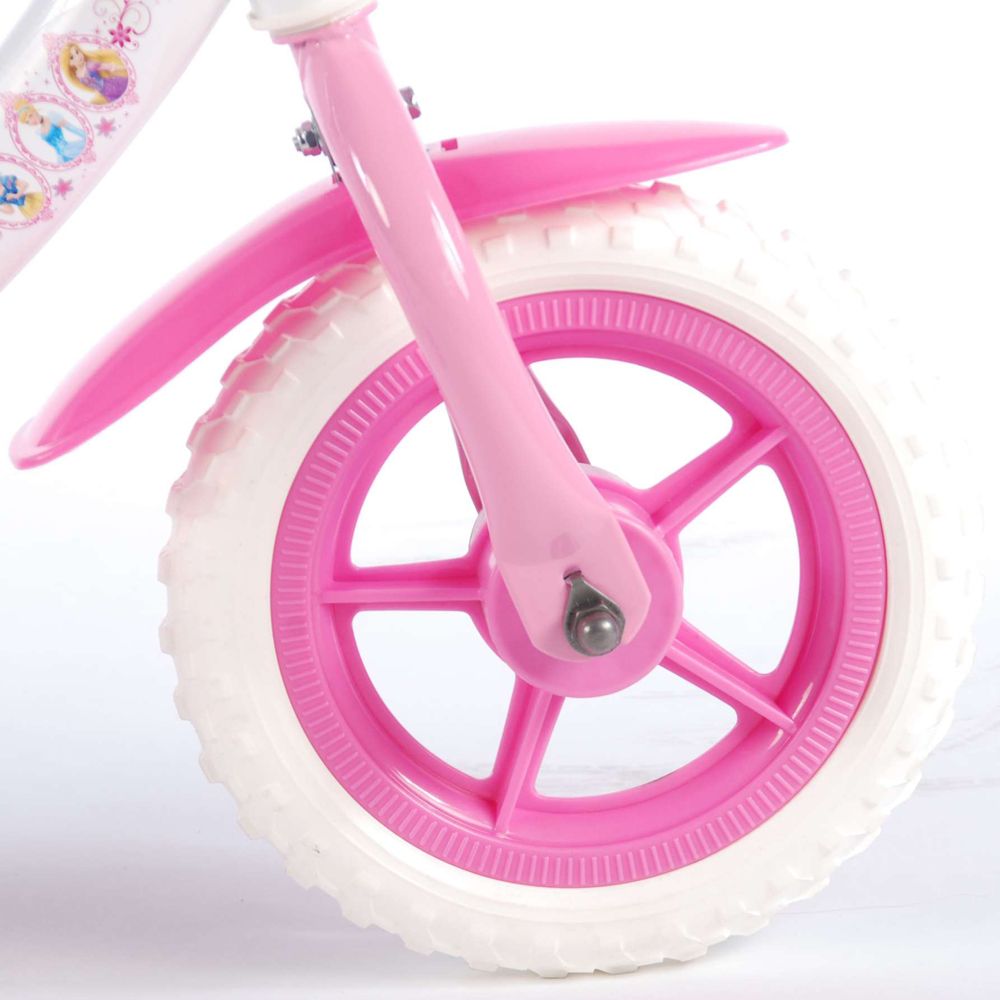 Детски велосипед с помощни колела, Дисни, Принцеси, 10 инча