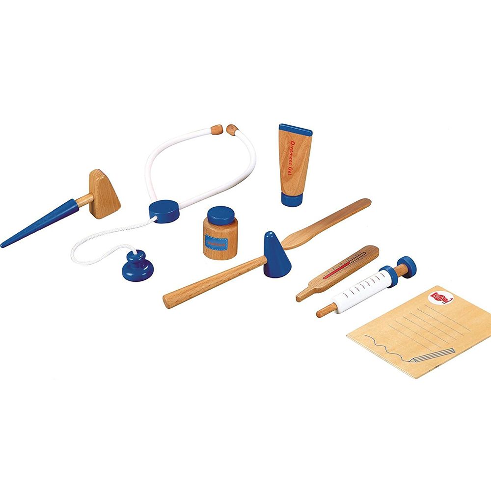 Докторски комплект в куфар, син