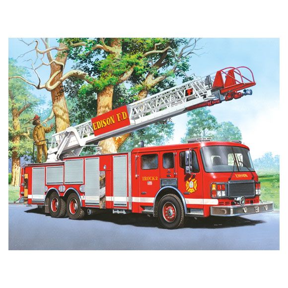 Пожарна кола, пъзел 60 части