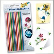 Комплект ленти за квилинг, 400 бр., 12 цвята