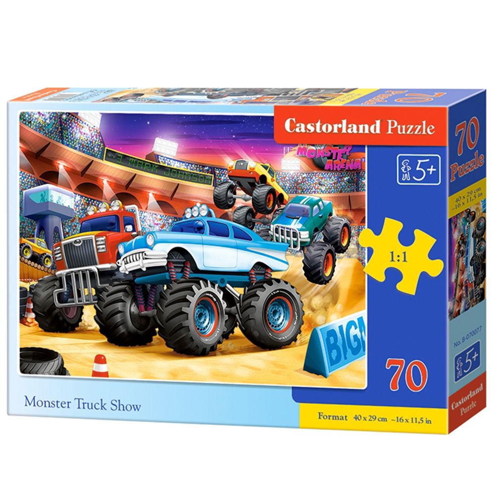 Castorland, Шоу с чудовищни камиони, пъзел 70 чаcти