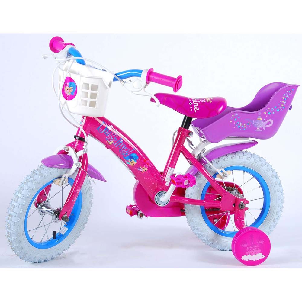 Детски велосипед, Shimmer & Shine, с помощни колела, 12 инча