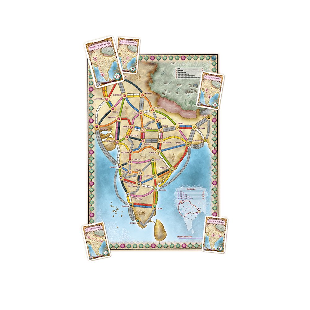 Ticket to Ride India, разширение за настолна игра