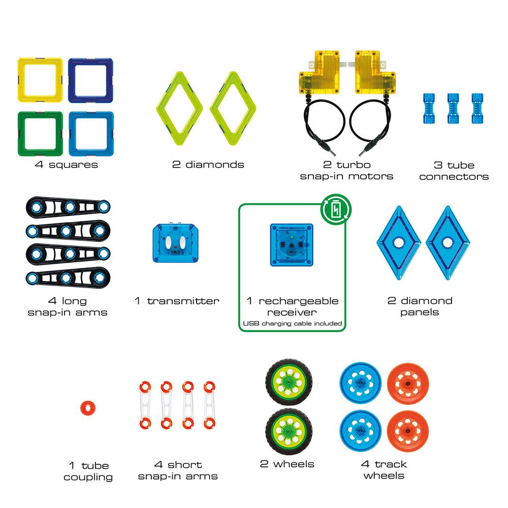 Магнитен конструктор, FLIP BOT, с дистанционно управление