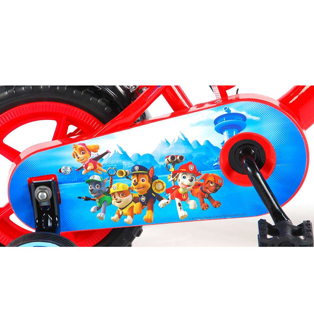 Велосипед с родителски контрол и помощни колела, Paw Patrol, 10 инча