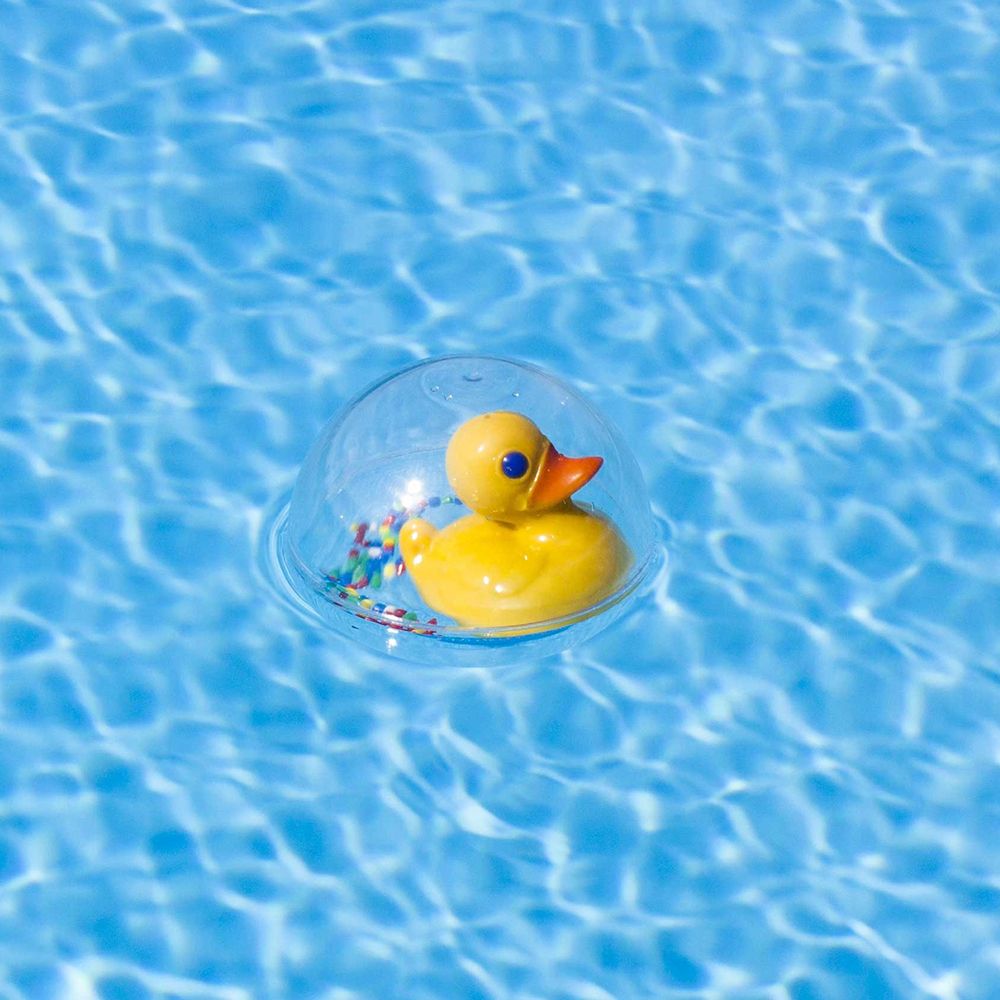 Жълто пате за баня, 10 см