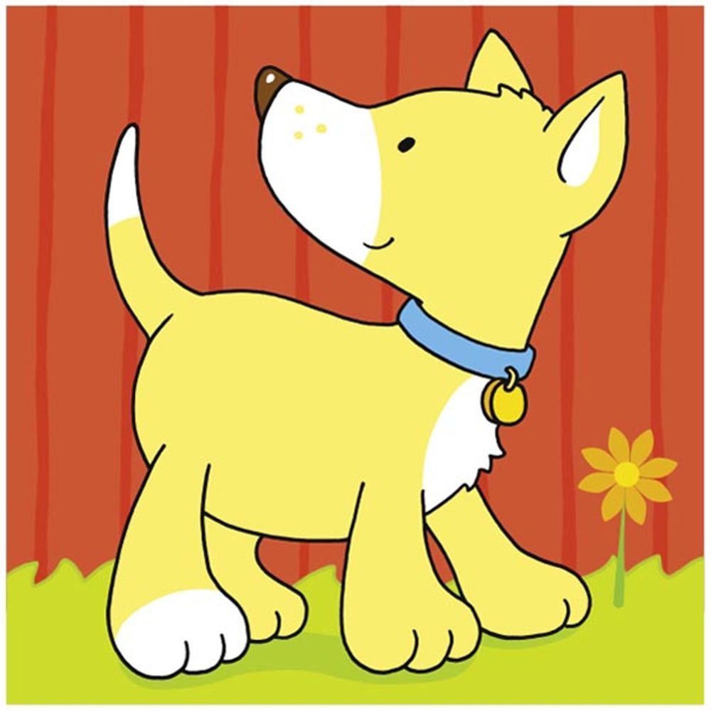 Дървени кубчета, Животни, 4 бр.