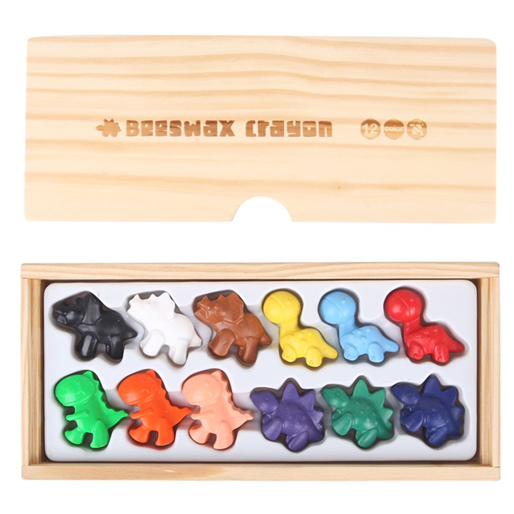 Jarmelo, Пастели с пчелен восък, Динозаври, 12 цвята