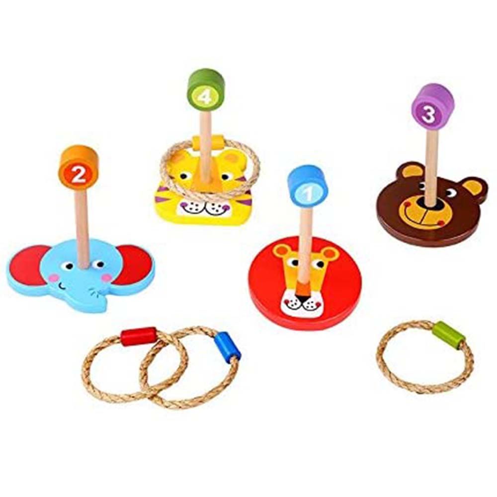Дървена игра с рингове, Весели животни