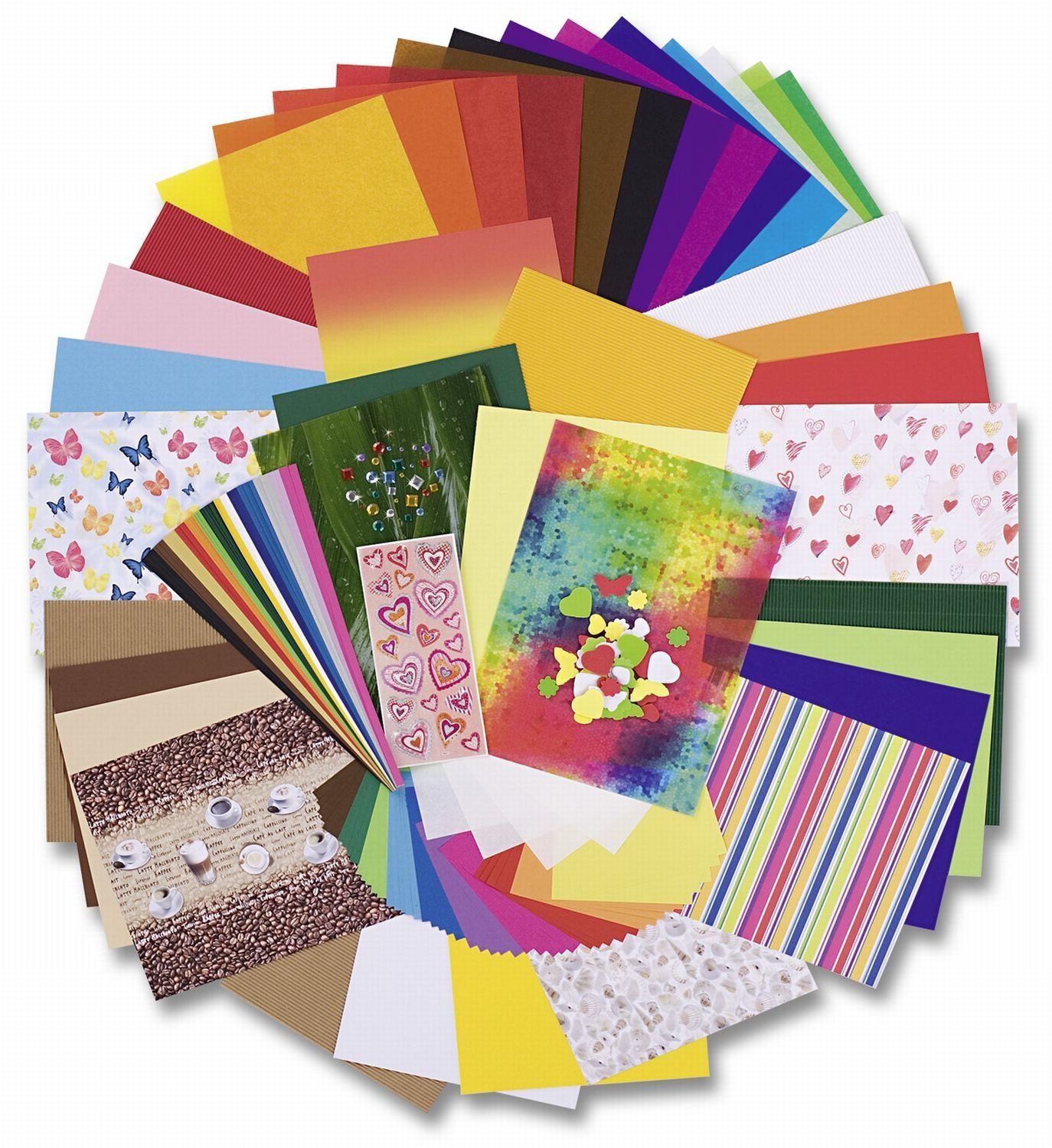 Комплект за апликации и скрапбукинг, 322 части