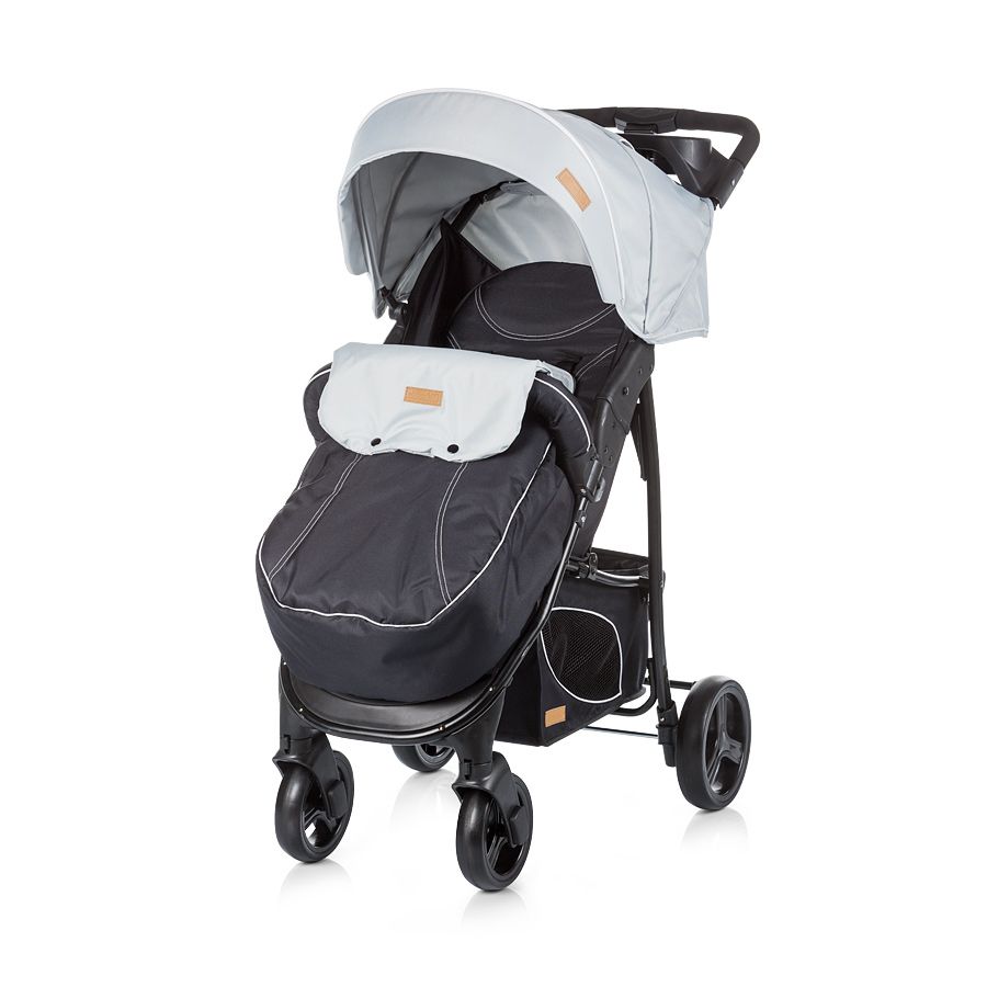 Детска количка със столче Пасо, сива,