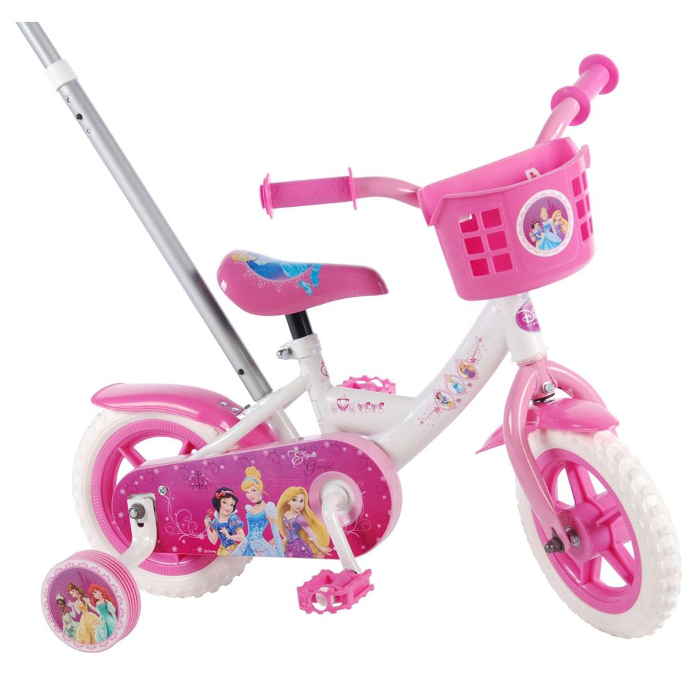 Детски велосипед с помощни колела, Дисни, Принцеси, 10 инча