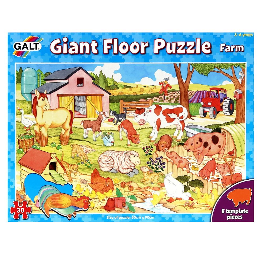 Galt Toys, Гигантски пъзел за под, Ферма