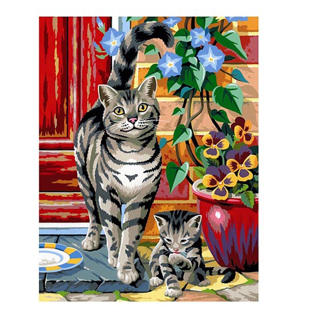 KSG crafts, Рисуване по номера, Котета,  две картини