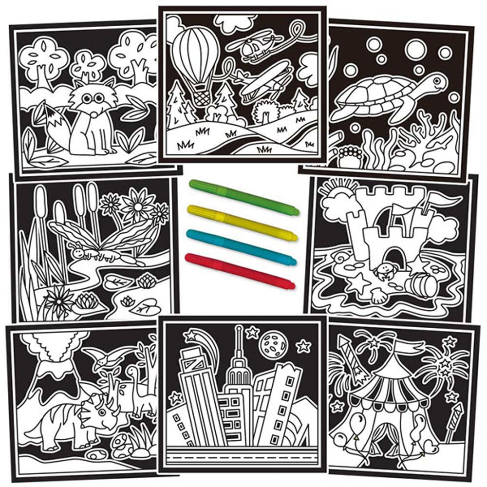 Книжка за път за оцветяване с кадифе