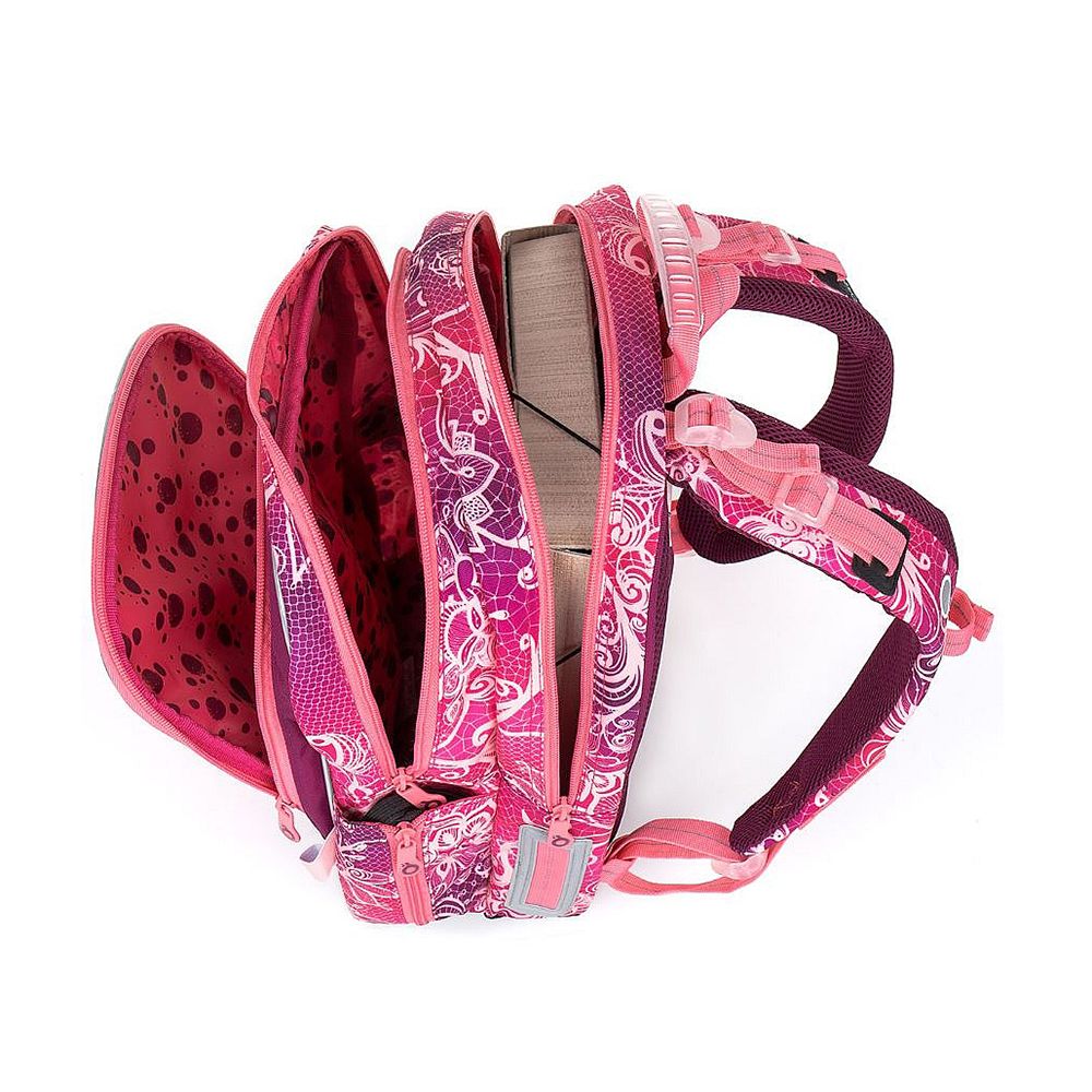 Анатомична ученическа раница, Розови цветя