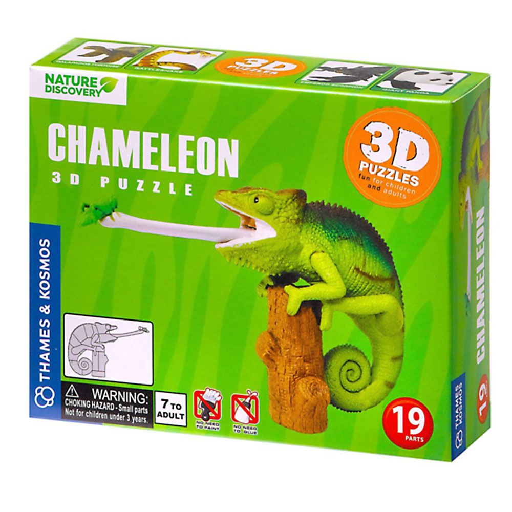 THAMES & KOSMOS, 3D пъзел, Хамелеон, 15 части