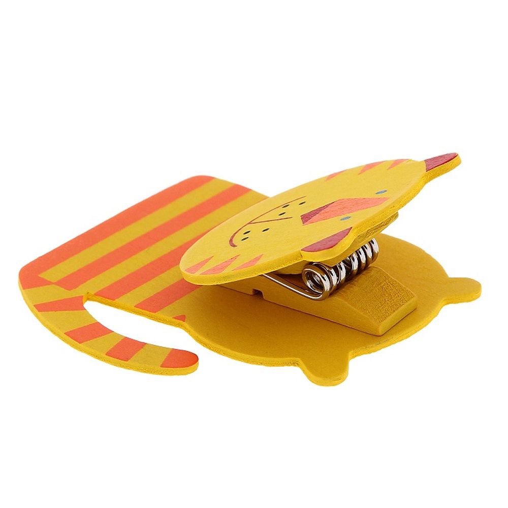 Дървен магнит с клипс, Тигърче