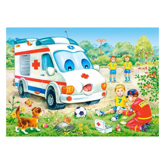 Забавни превозни средства, пъзел с 8, 12, 15 и 20 елемента