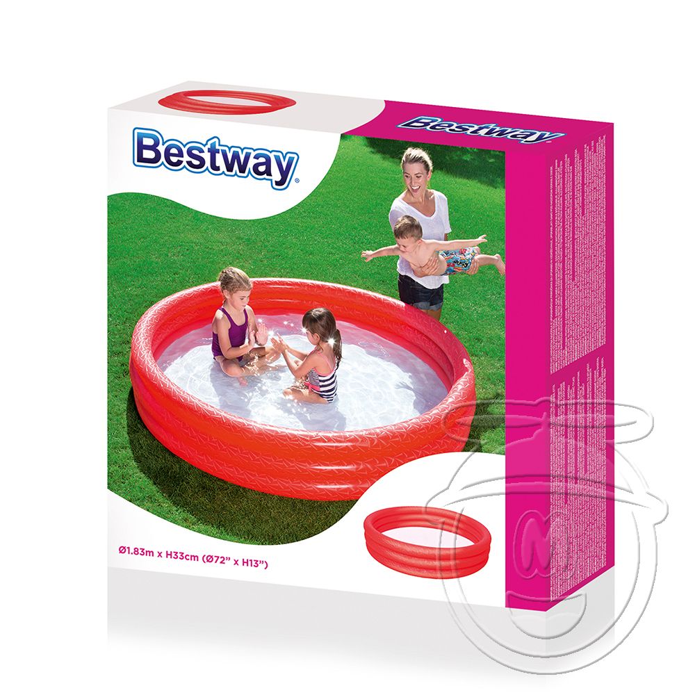 Надуваем басейн на 3 нива, едноцветен