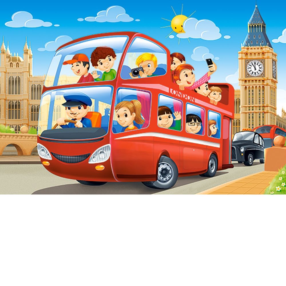 Пътуване по света, пъзел с 8, 12, 15 и 20 елемента