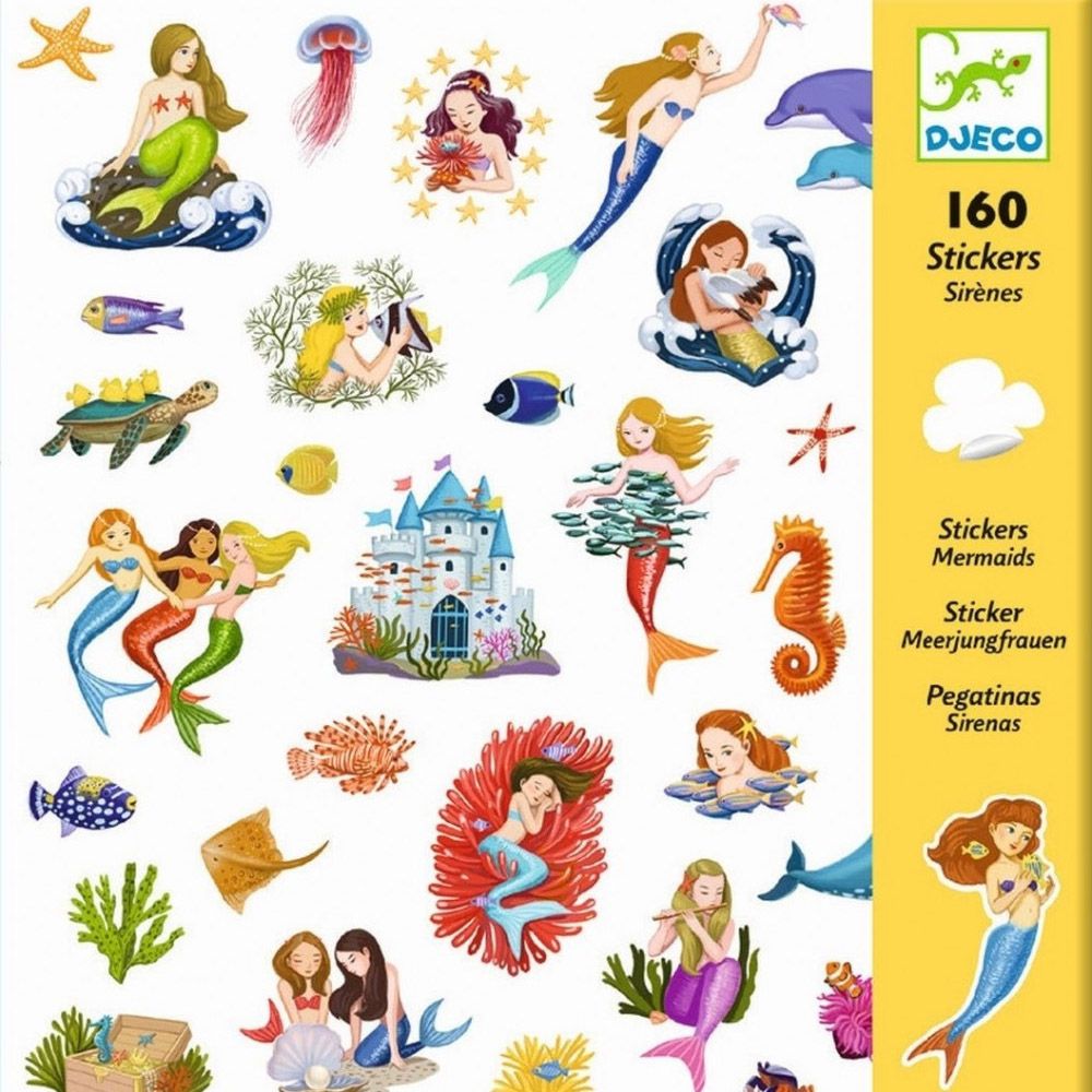 Djeco, Детски стикери, Русалки