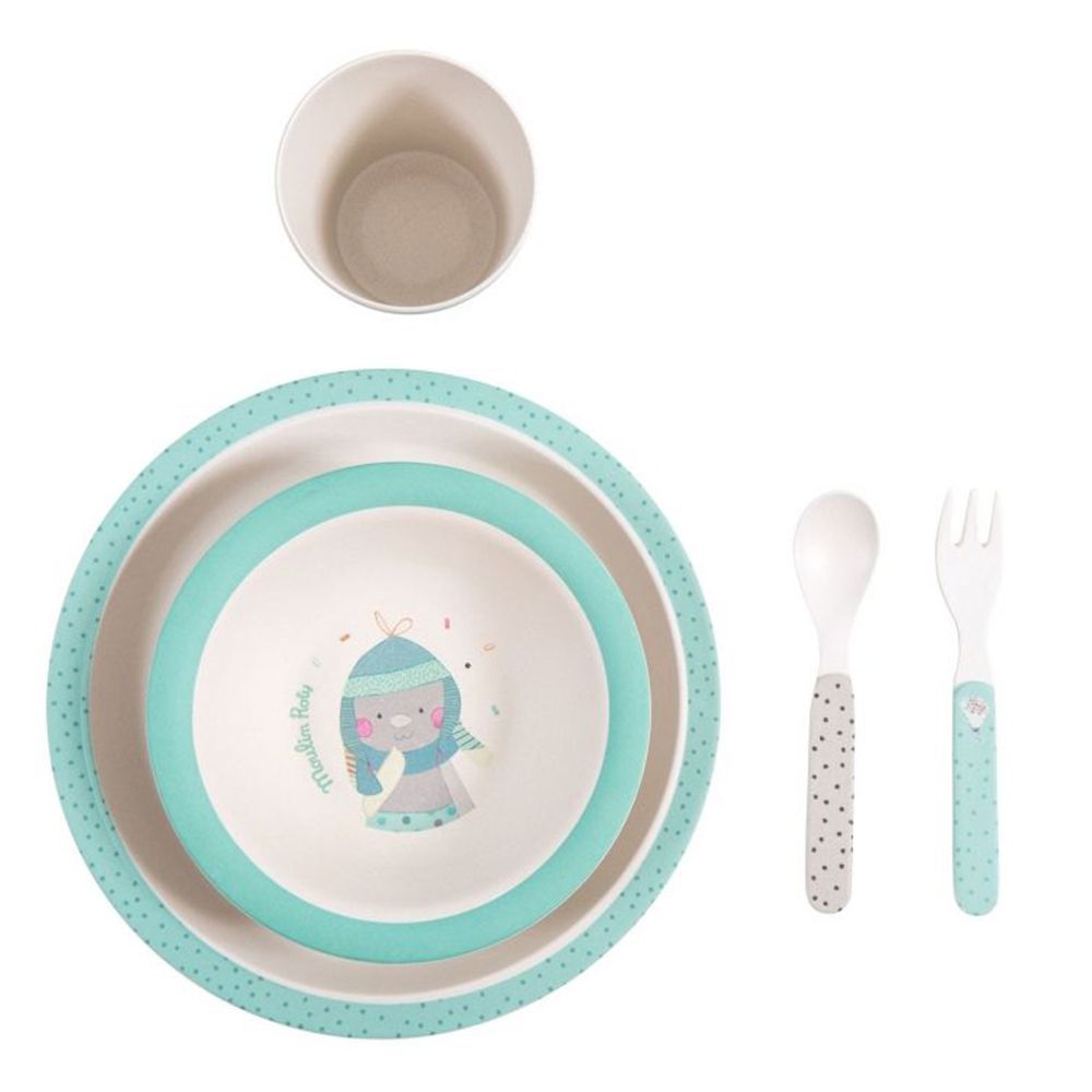 Детски комплект за хранене, Зайче