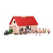 Дървена ферма с животни и трактор SIKU, Романо